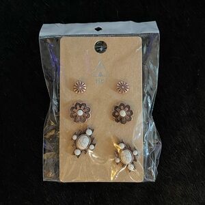 Tipi 3PC Set‎ Stone Earrings